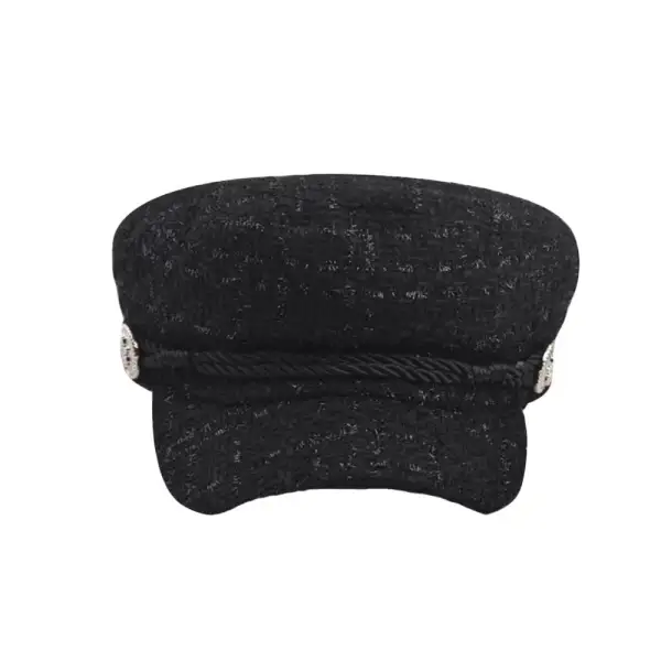 Cotton Tweed Newsboy Cap