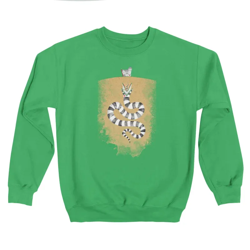 Striped Serpent Graphic Sweatshirt