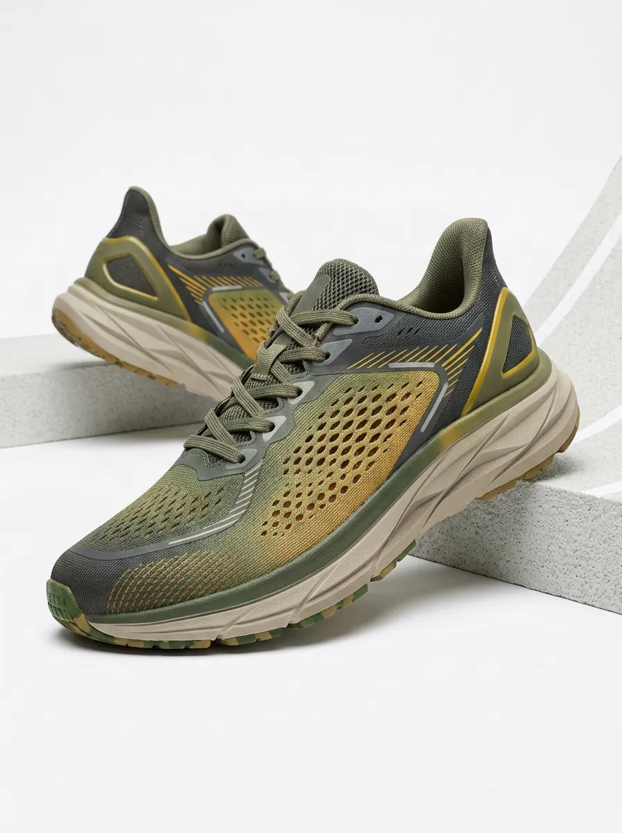 Men's Tempo Gradient Mesh Printed Running Shoes