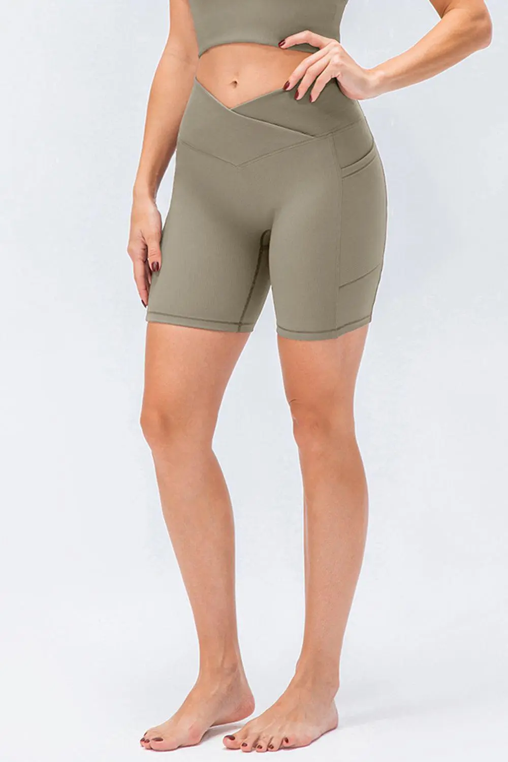 Slim Fit Waistband Sports Shorts