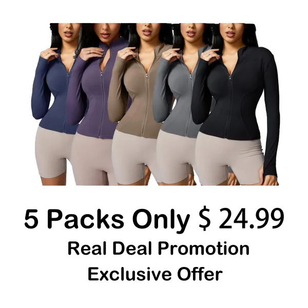 Women’s Zip Up Sports Jacket – Tight Long Sleeve Sports Top for Spring Indoor & Outdoor Workouts