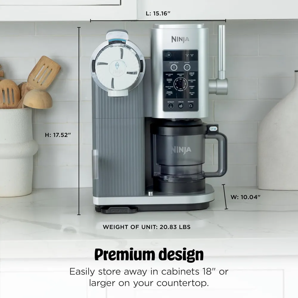 Ninja CREAMi Scoop & Swirl Ice Cream and Soft Serve Maker