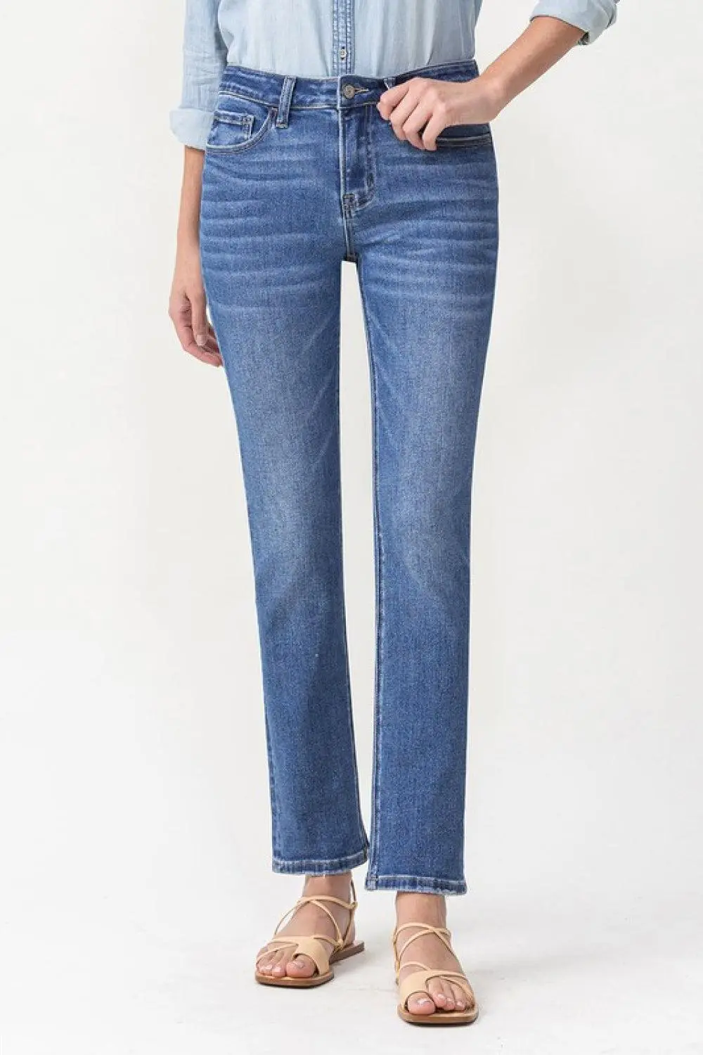 Classic Straight Leg Denim Jeans
