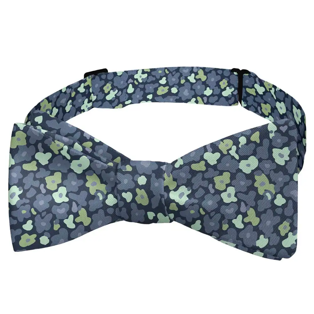Camo Floral Motif Bow Tie