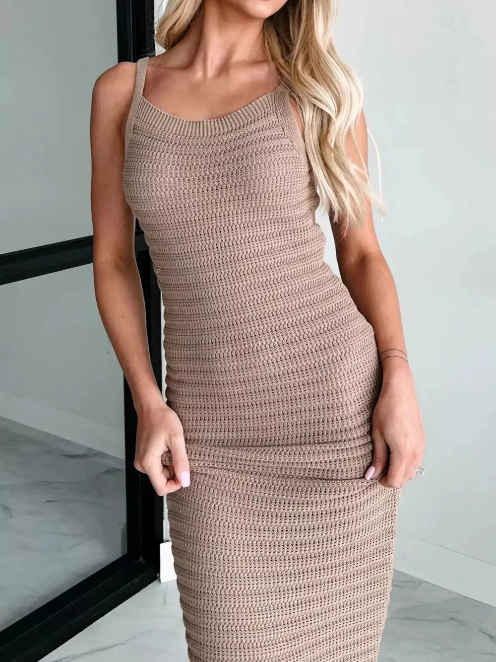 Knit Sleeveless Sweater Dress