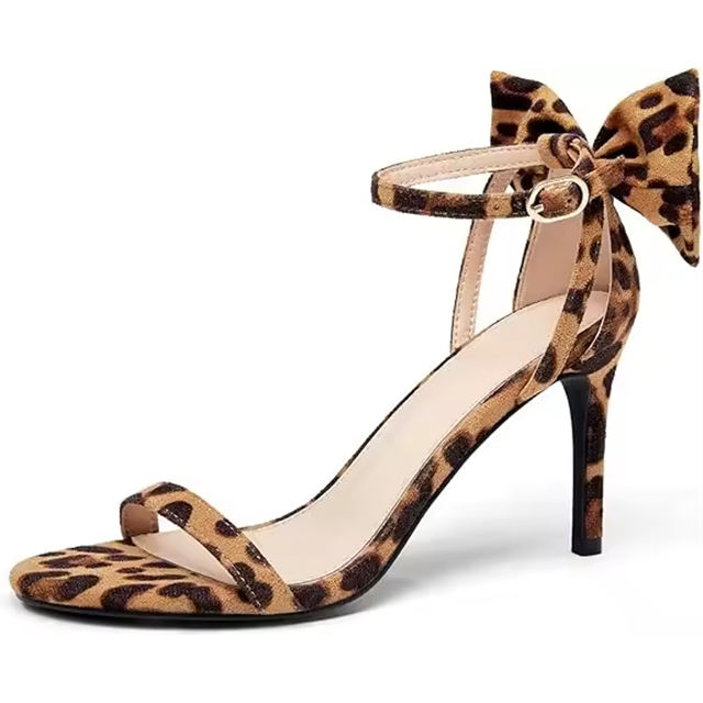 Serena Bow Knot Suede Heels