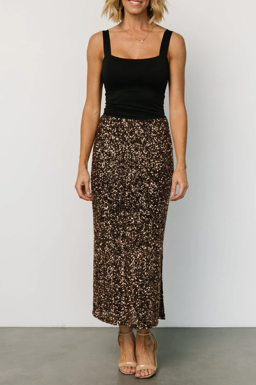 High-End Comfortable Sequin Skirt