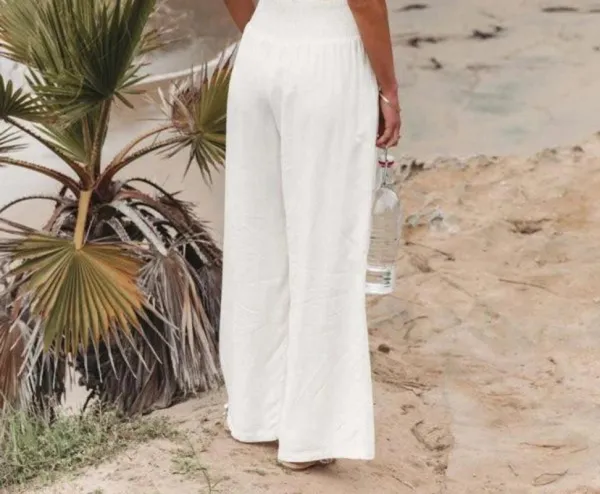 Smocked Waist Trousers