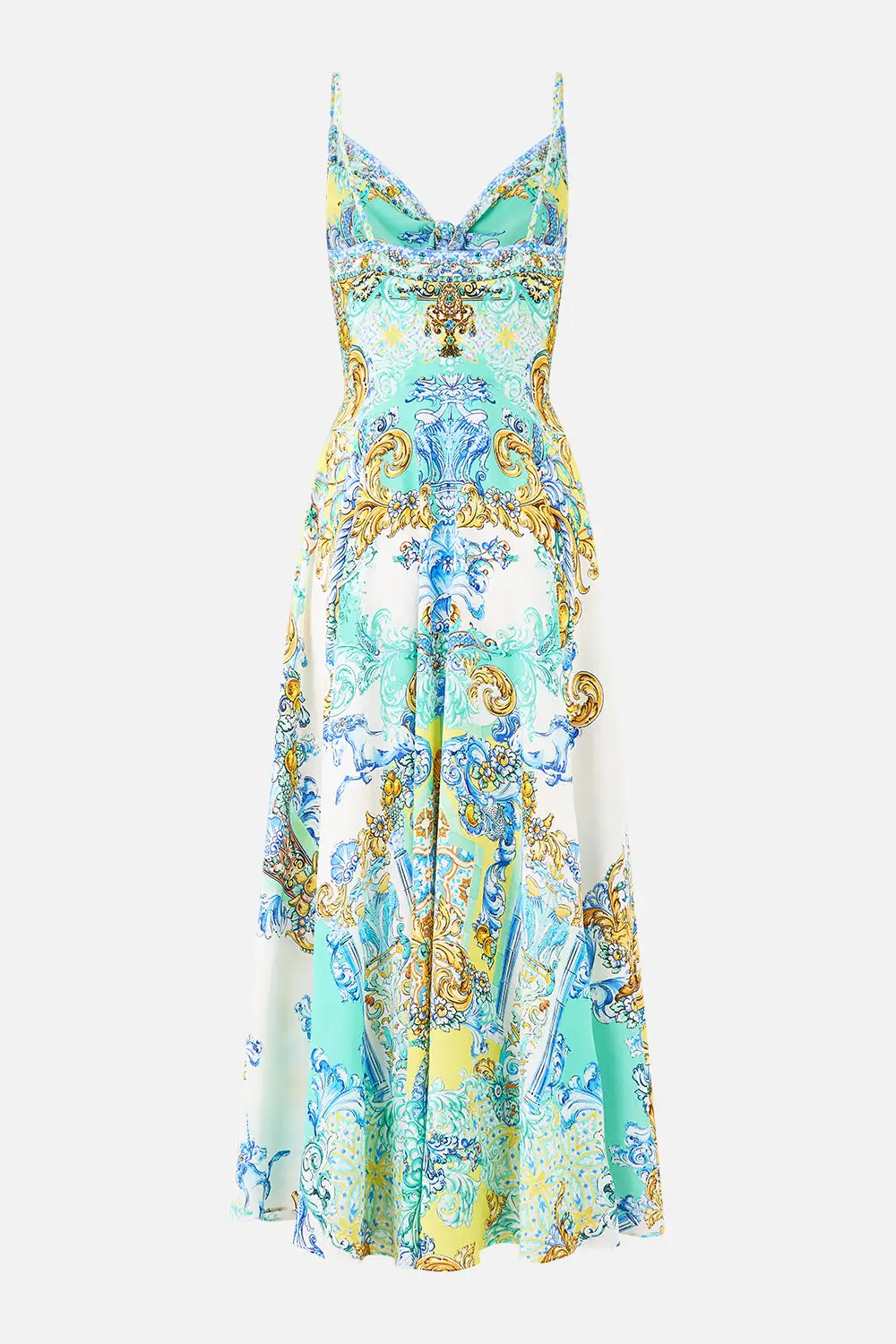 Long Dress with Tie Front