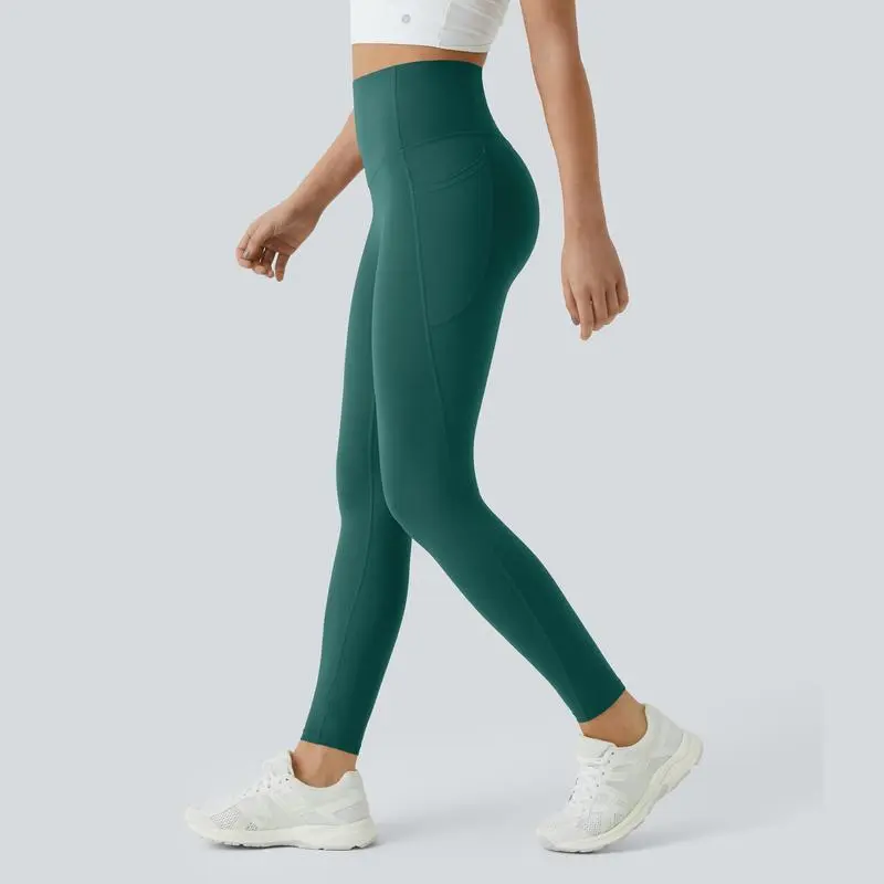 High Waisted Tummy Control Side Pocket Shaping Training Leggings – 🔥 40% OFF Today Only!