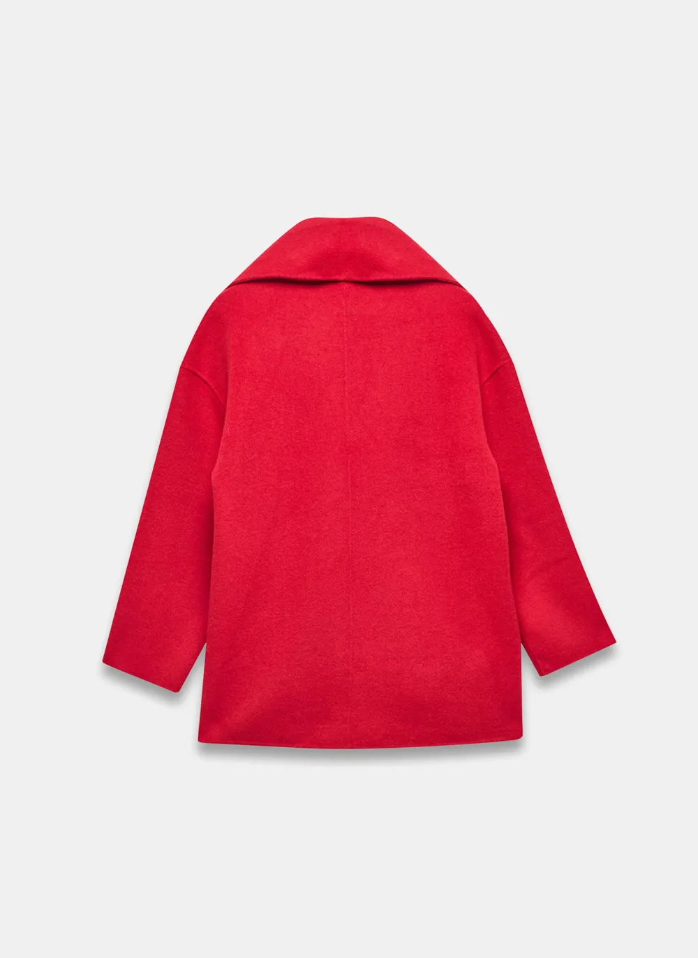 Casual Style Blend Hand Finished Scarf Coat