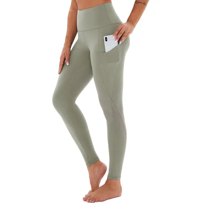 Women's High Waisted Tummy Control Leggings With Pockets – Non See-Through Stretchy Yoga Pants For Workout