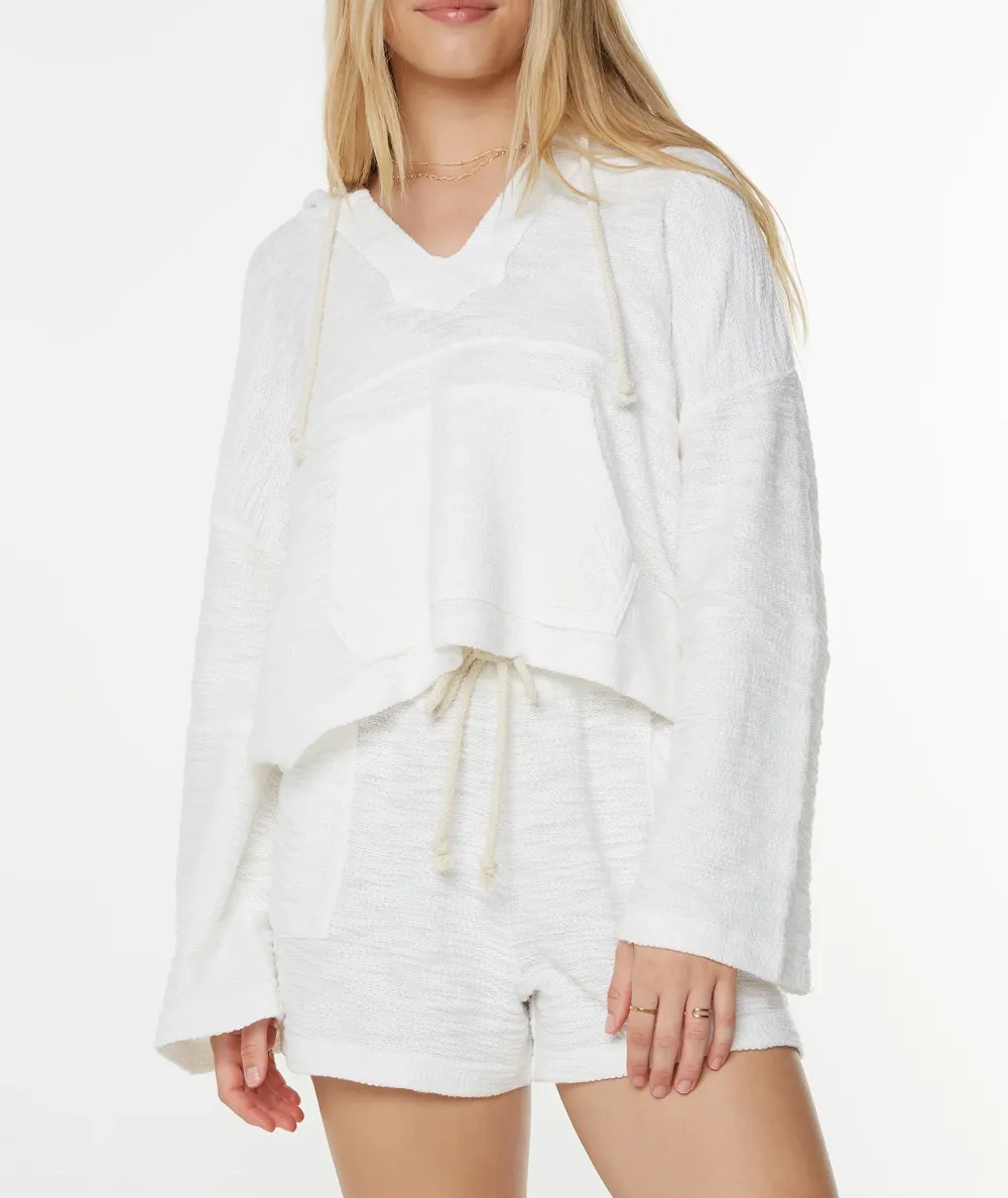 Solid Color Simple Hooded Sweatshirt