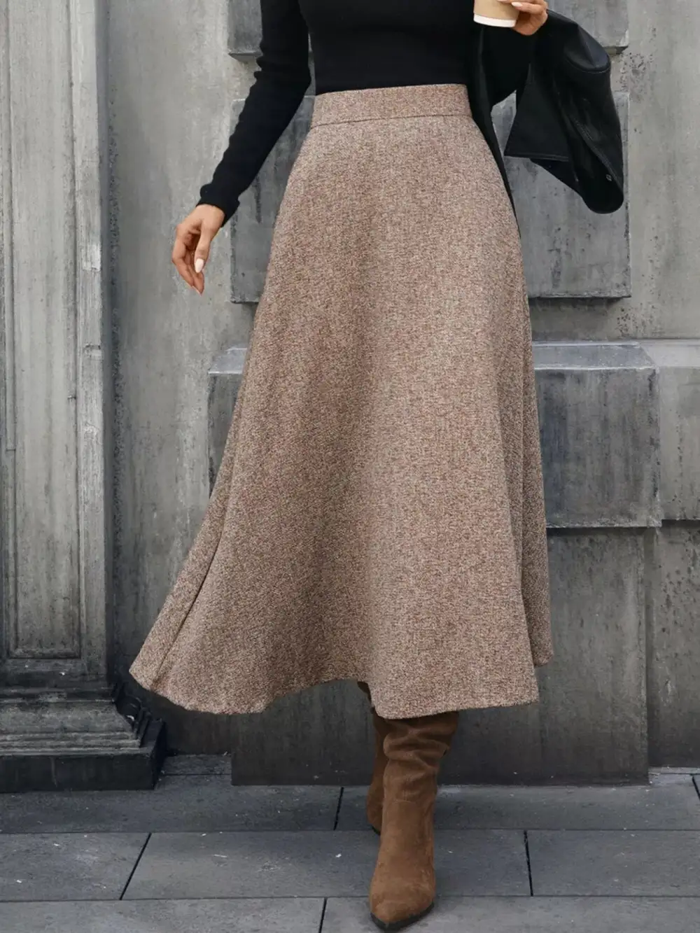 A-line Midi Skirt