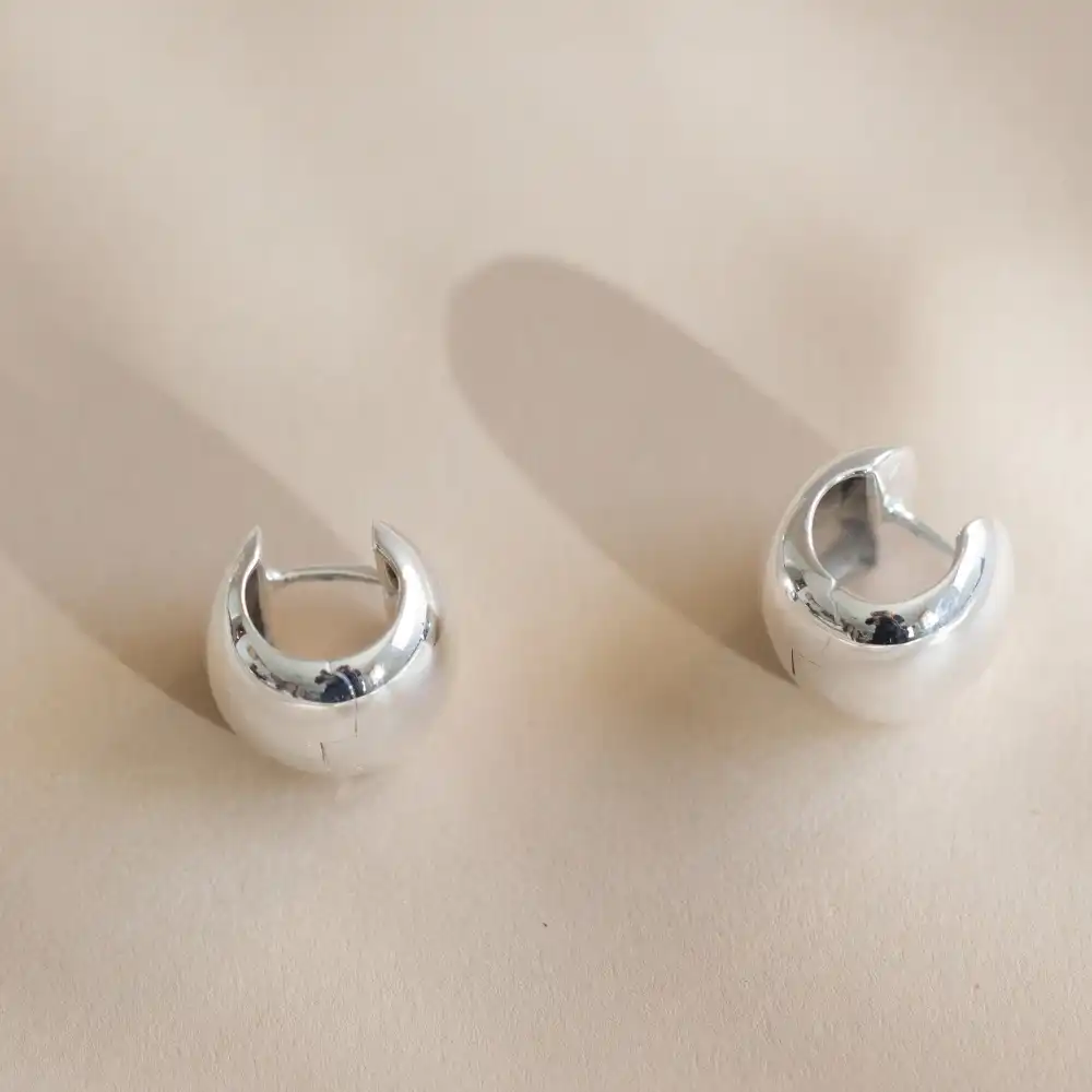 Cigar Band Hoop Earrings
