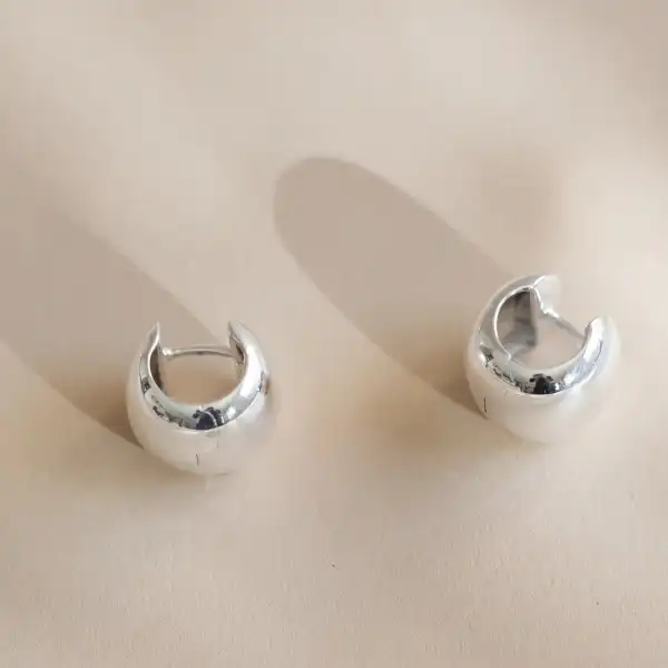 Cigar Band Hoop Earrings