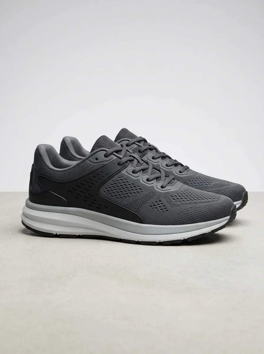 Functional Mesh Graphic Shape Men's Running Shoes
