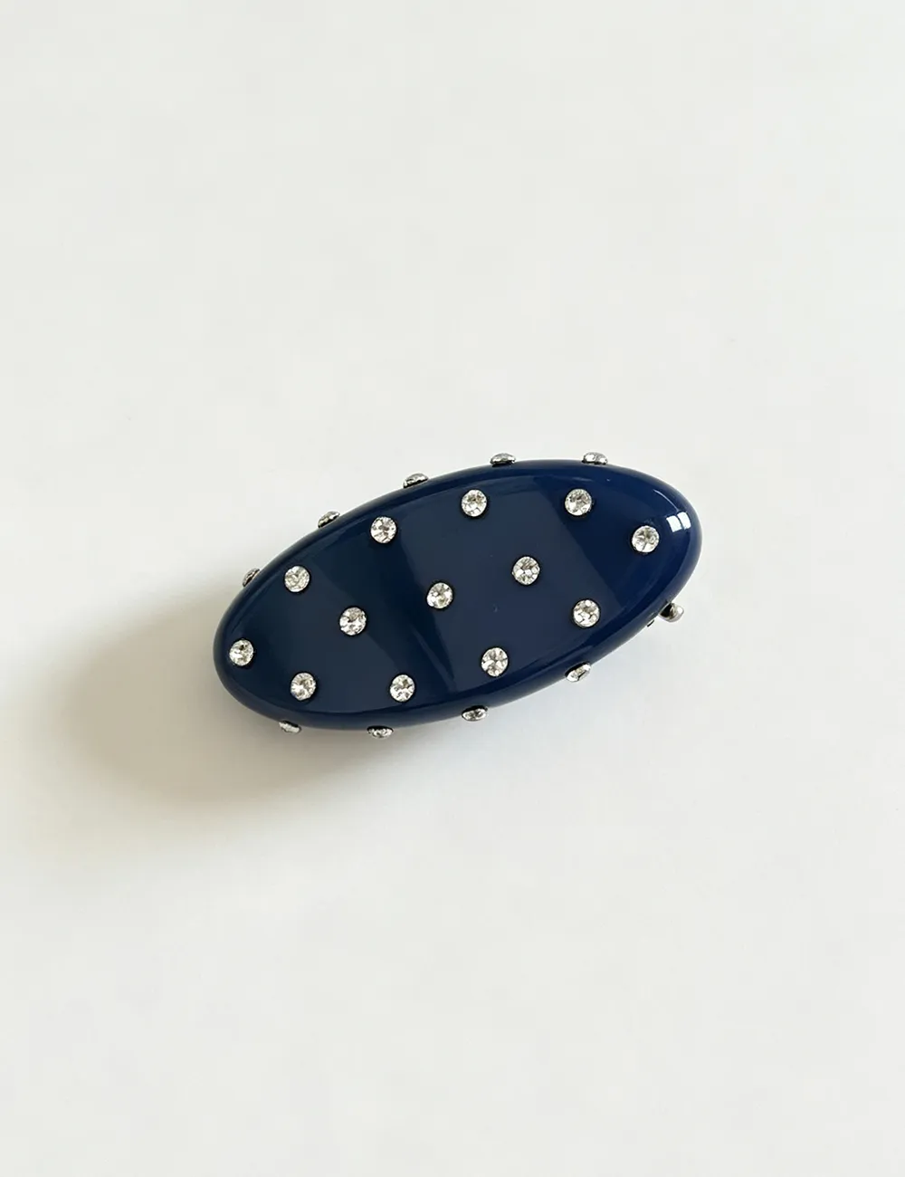 Rhinestone Oval Shape Hair Clip