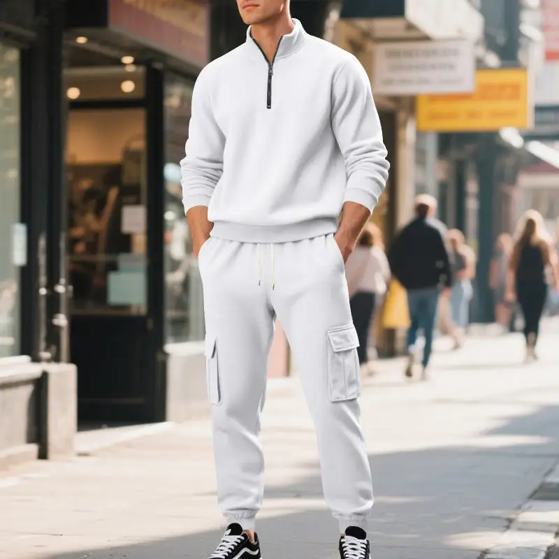 Men's  Utility Cargo Pants Pockets Waistband Cargo Pants