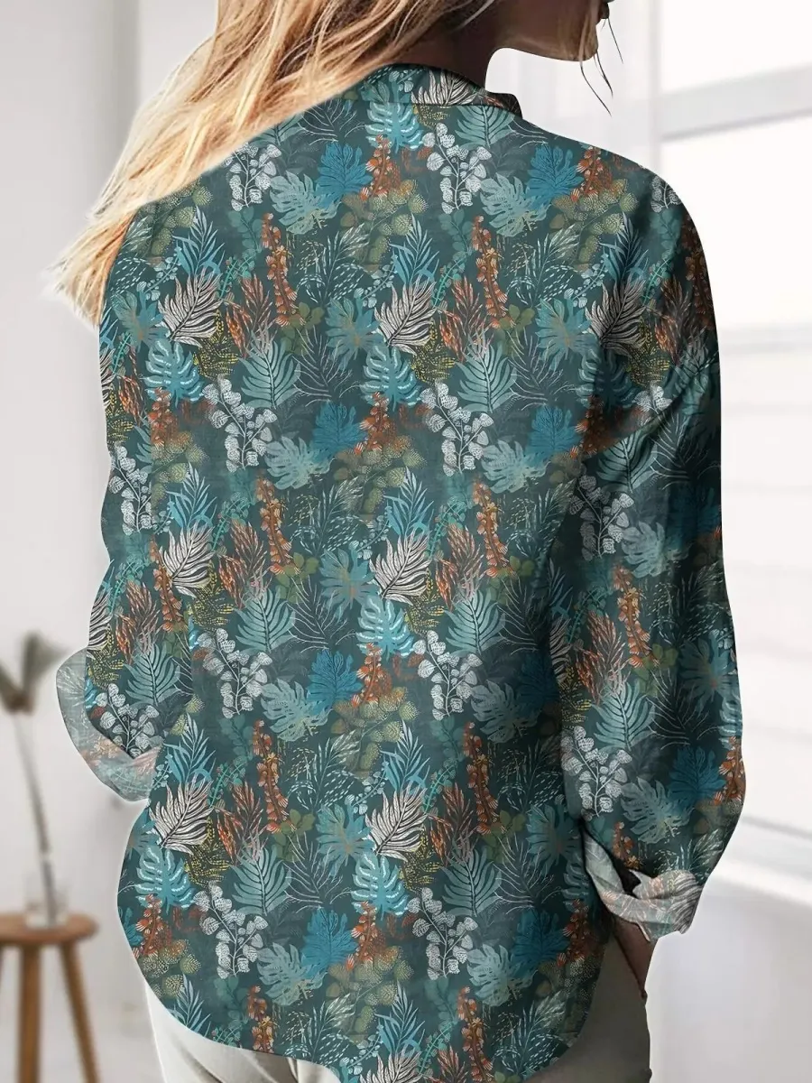 Retro Jungle Leaf Shirt