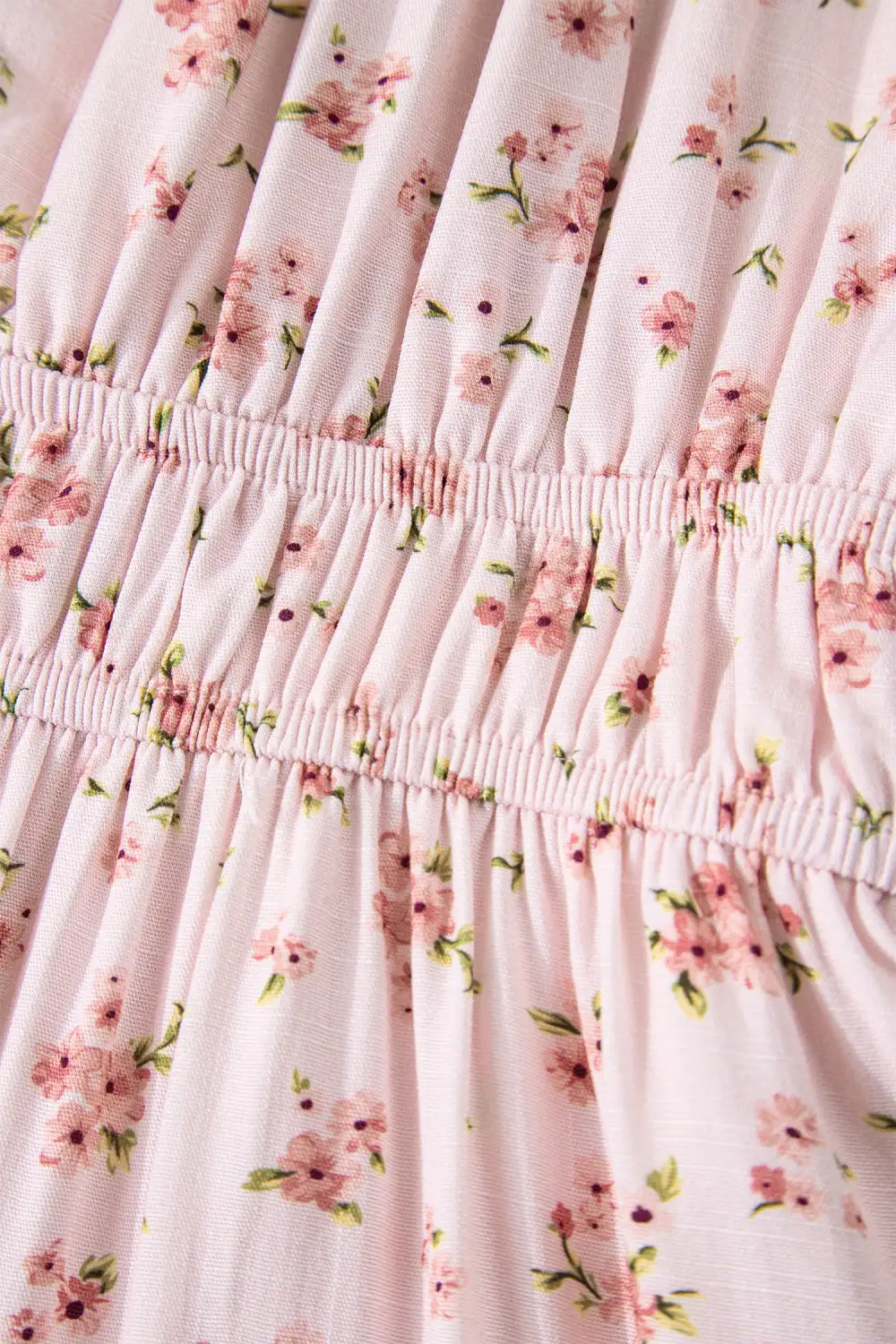 Floral Ruffle Short Sleeve Mini Dress
