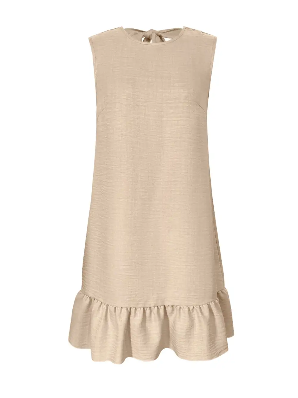 Smooth Finish Ruffle Sleeveless Mini Dress