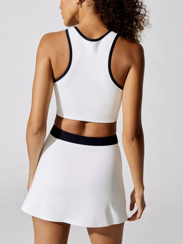 Round-Neck Padded Breathable Active Top