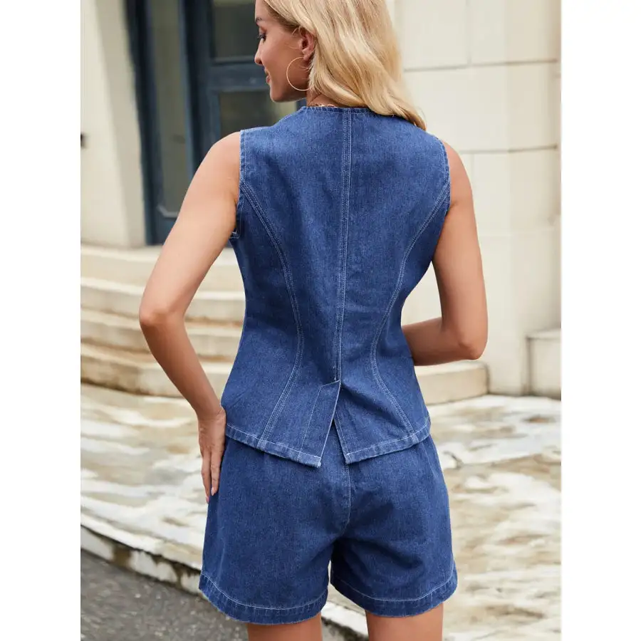 High Waisted Denim Shorts
