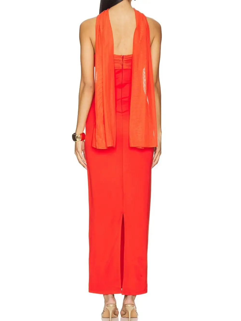 Smooth Finish Ruched Maxi Dress