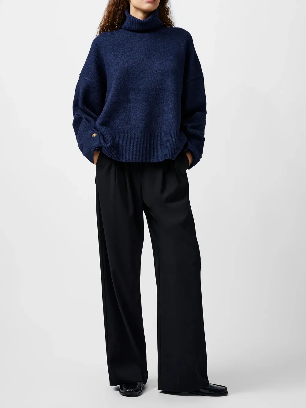 Fashionable Soft Turtleneck Loose Sweater