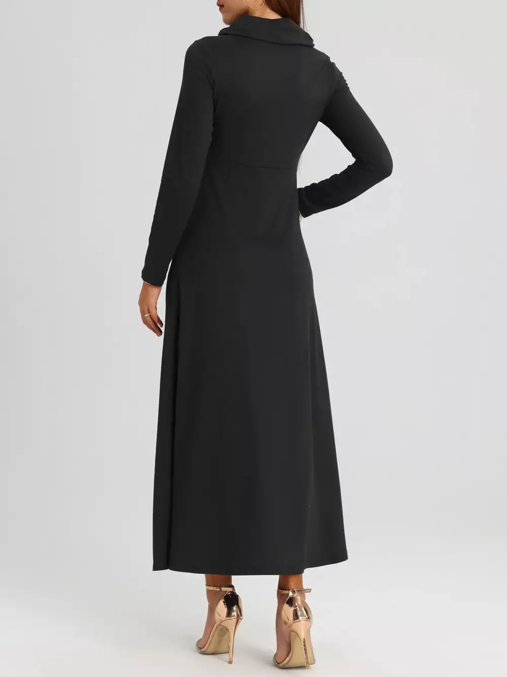 Finish Long Sleeve Midi Dress