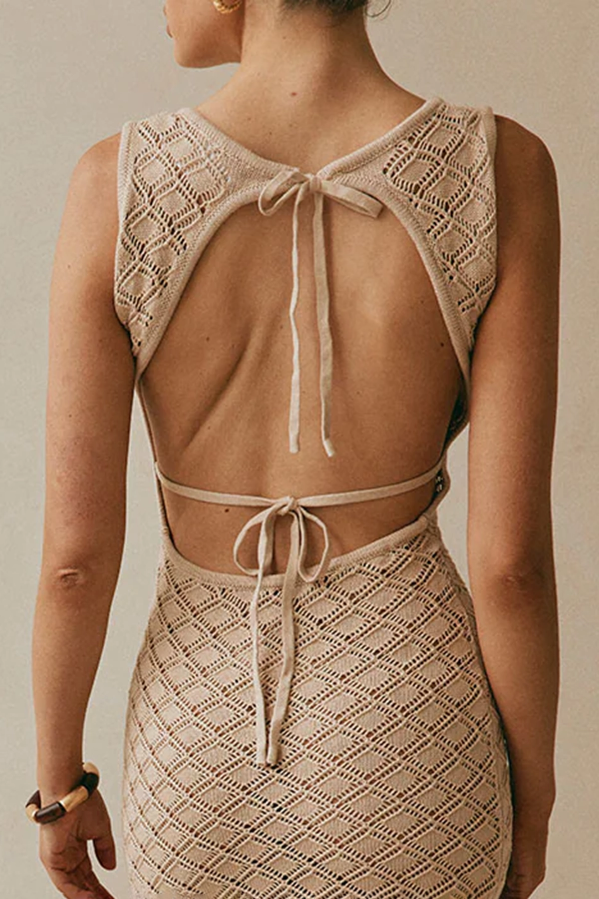 Textured Sleeveless Maxi Dress