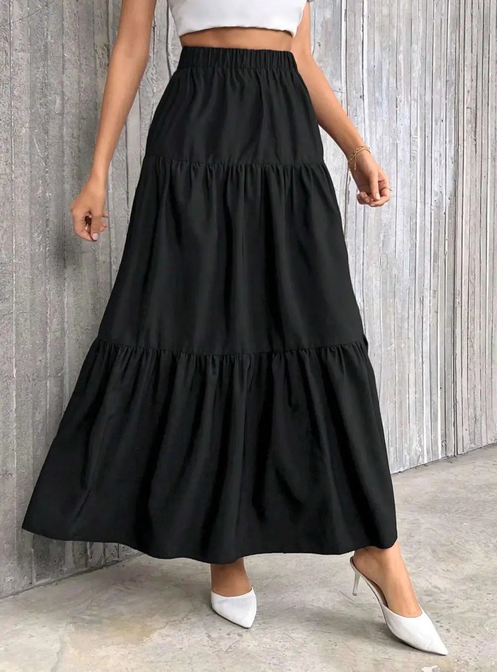 Simple High Waist Mini Skirt