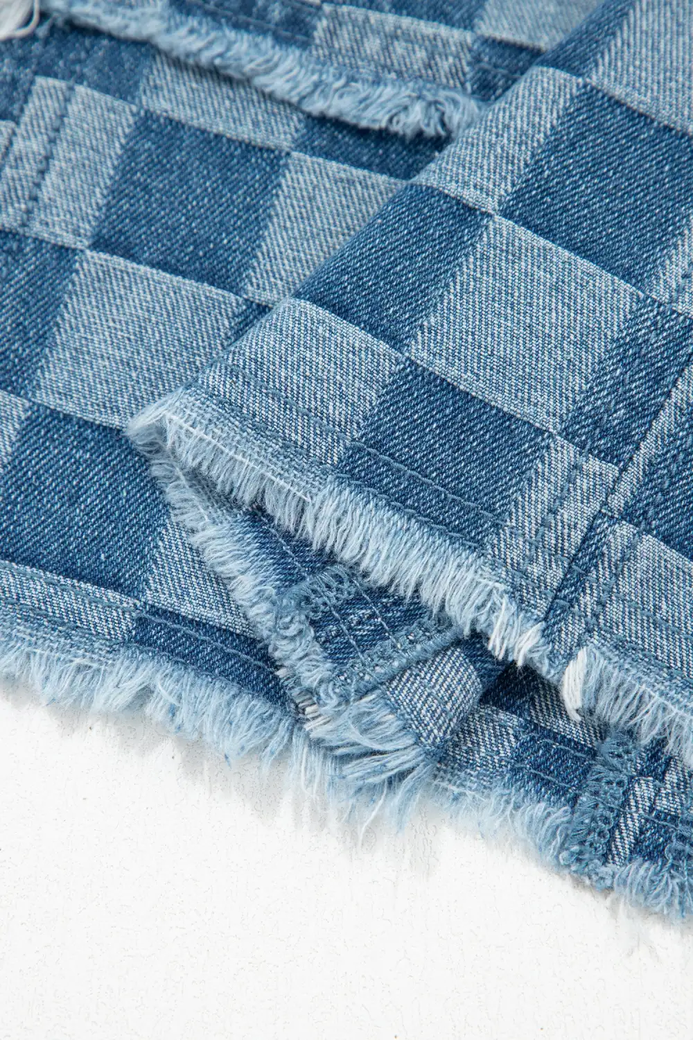 Plaid Denim Mini Dress
