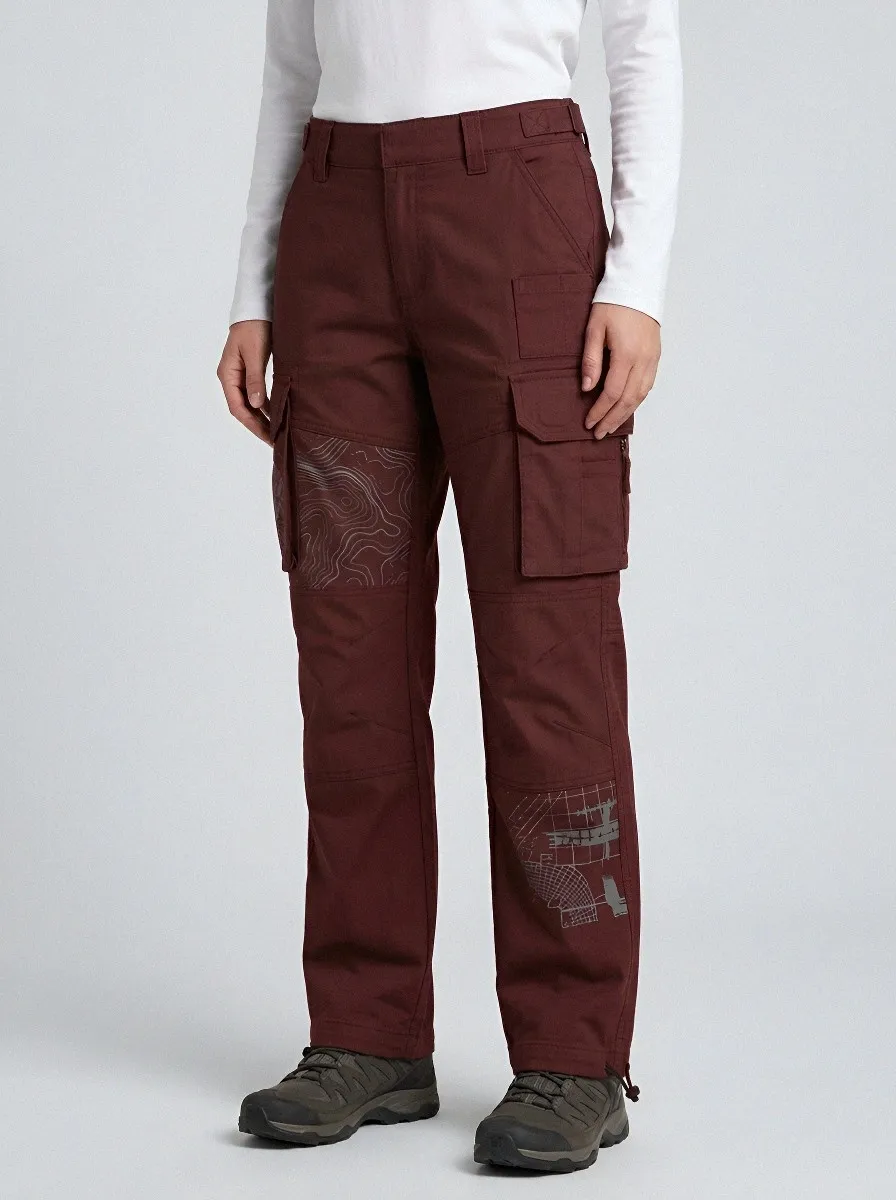 Tactical Outdoor Topographic Map Trek Cargo Pants