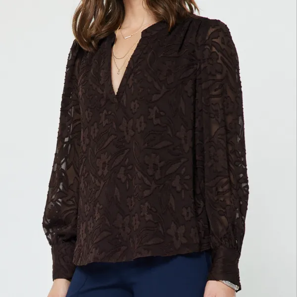 Tonal Floral Blouse