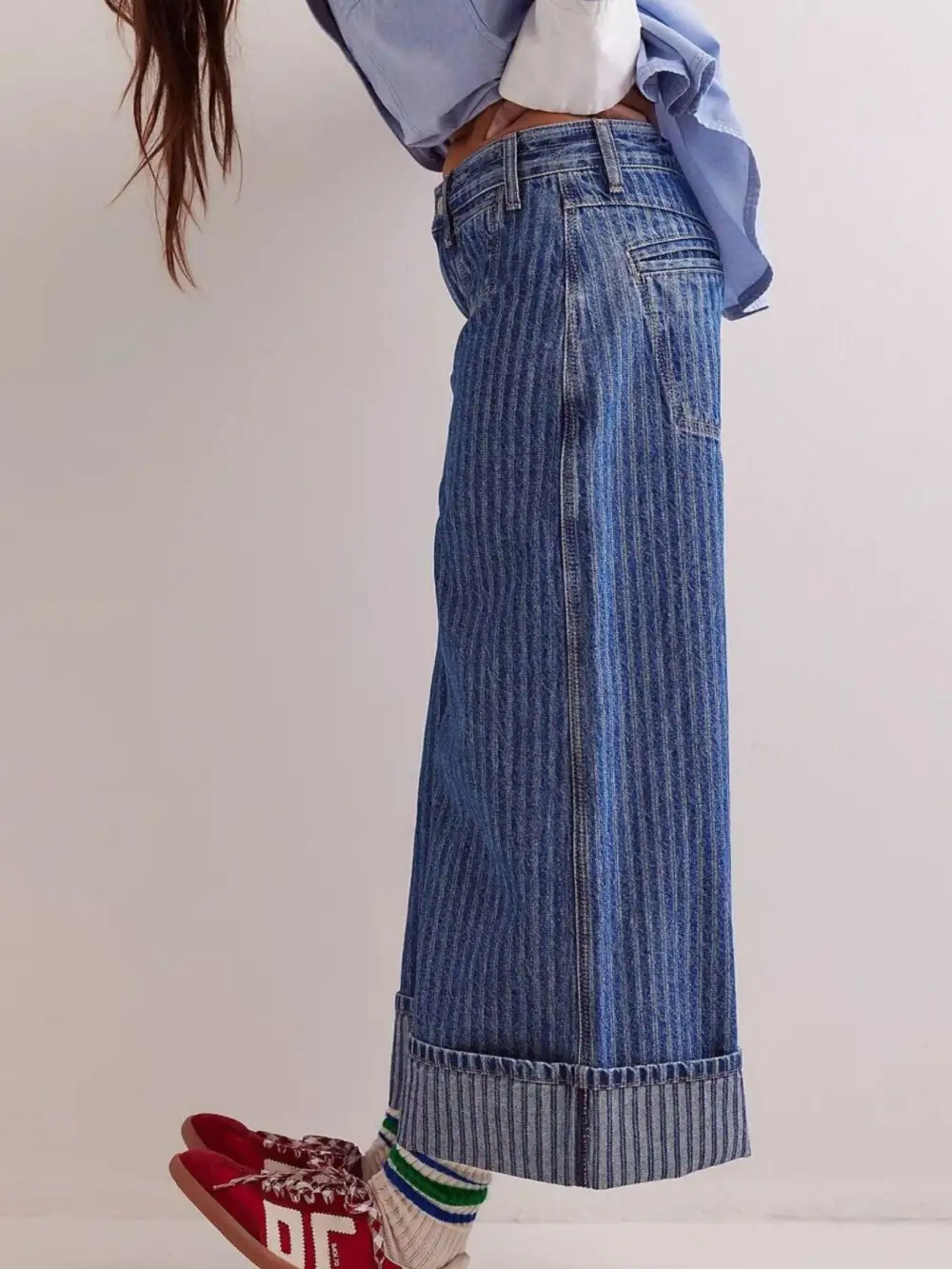 Utility Wide Leg Denim Jeans