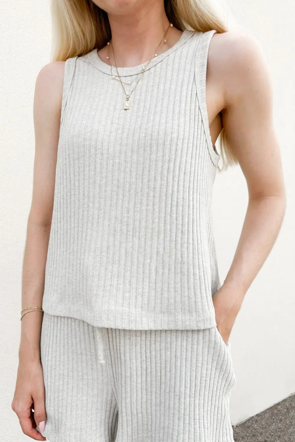 Cozy Ribbed Knit Tank Top