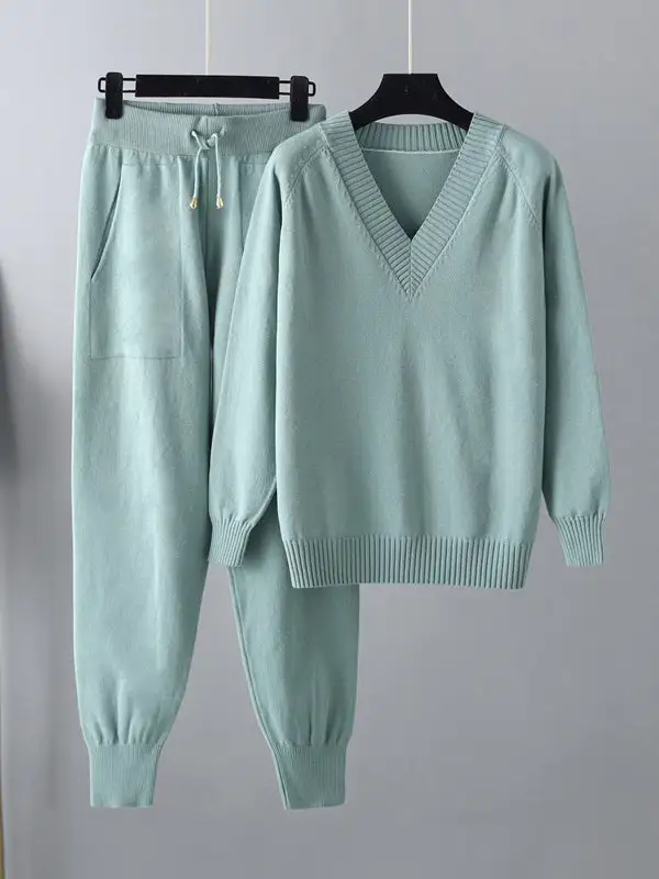 Relaxed Harem Sweater And Pants Set