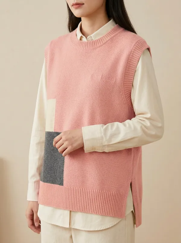 Easy Living Colorblock Sweater Vest