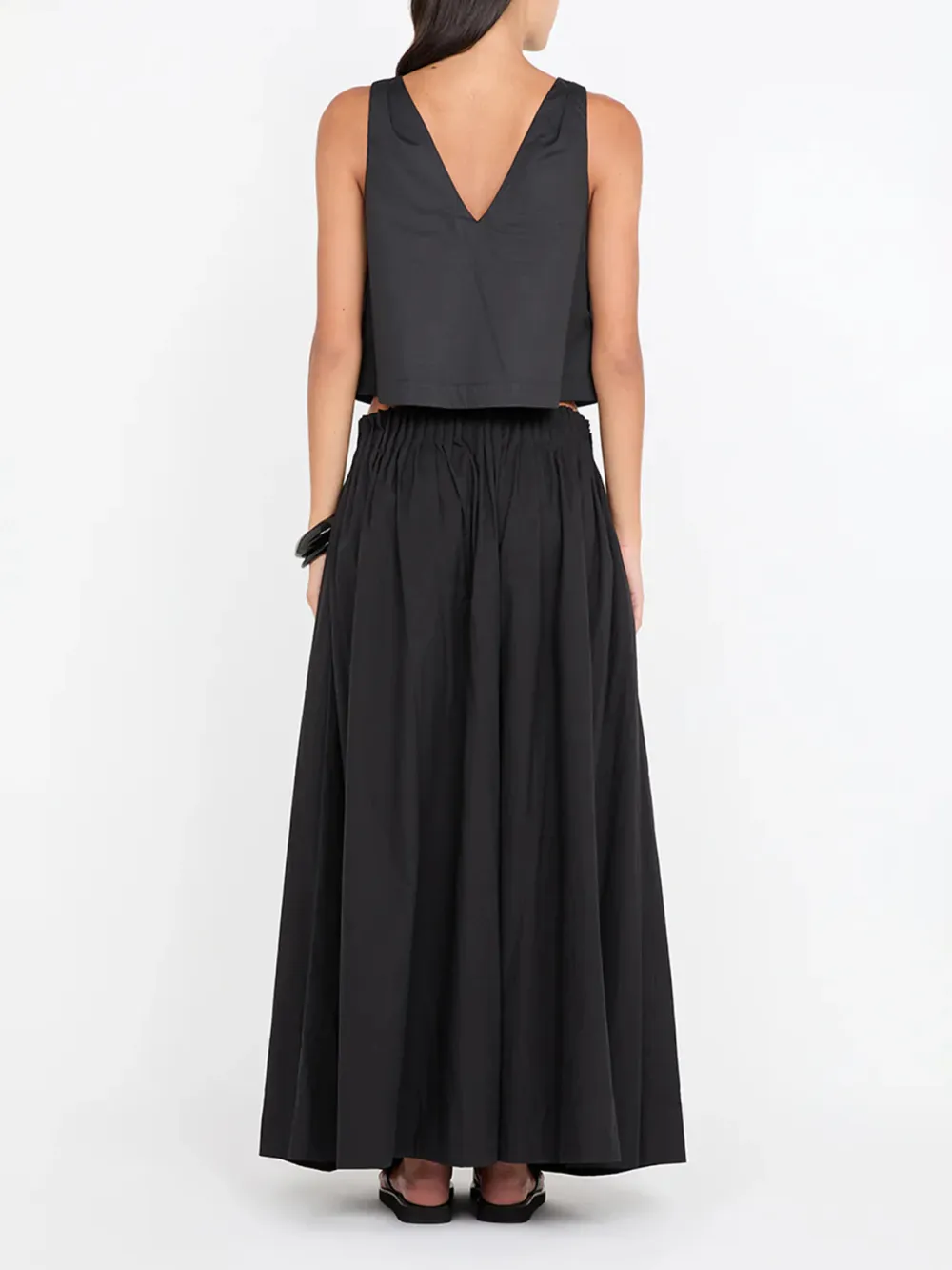 Casual Style Maxi Skirt Black