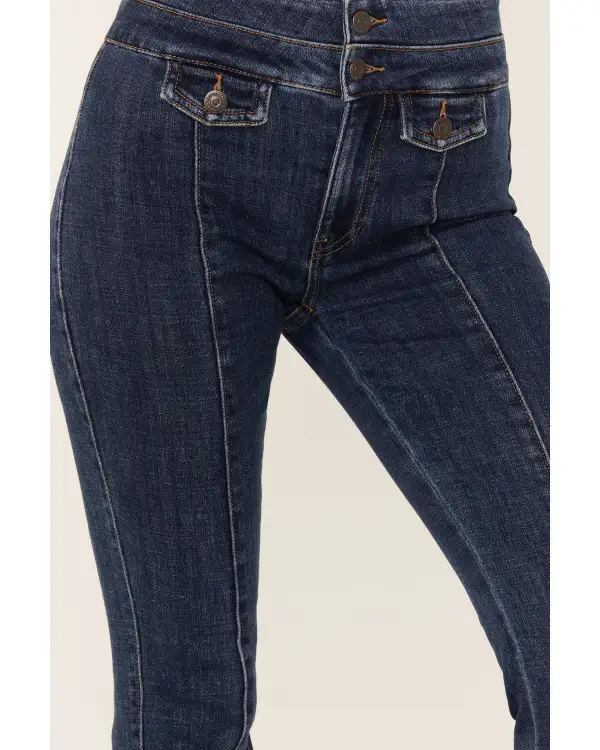 Refined High Rise Bootcut Stretch Denim Jeans