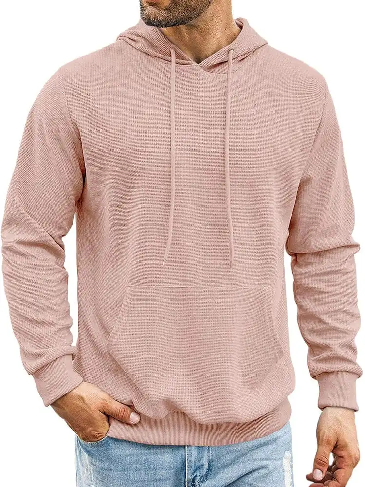 Classic Leisure Waffle Knit Hoodie