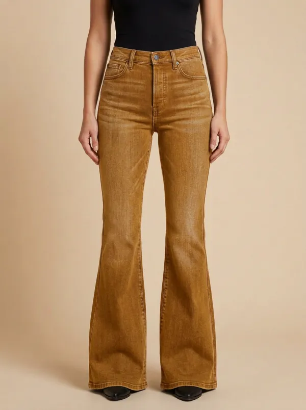Women's High-Waisted Flare Jeans