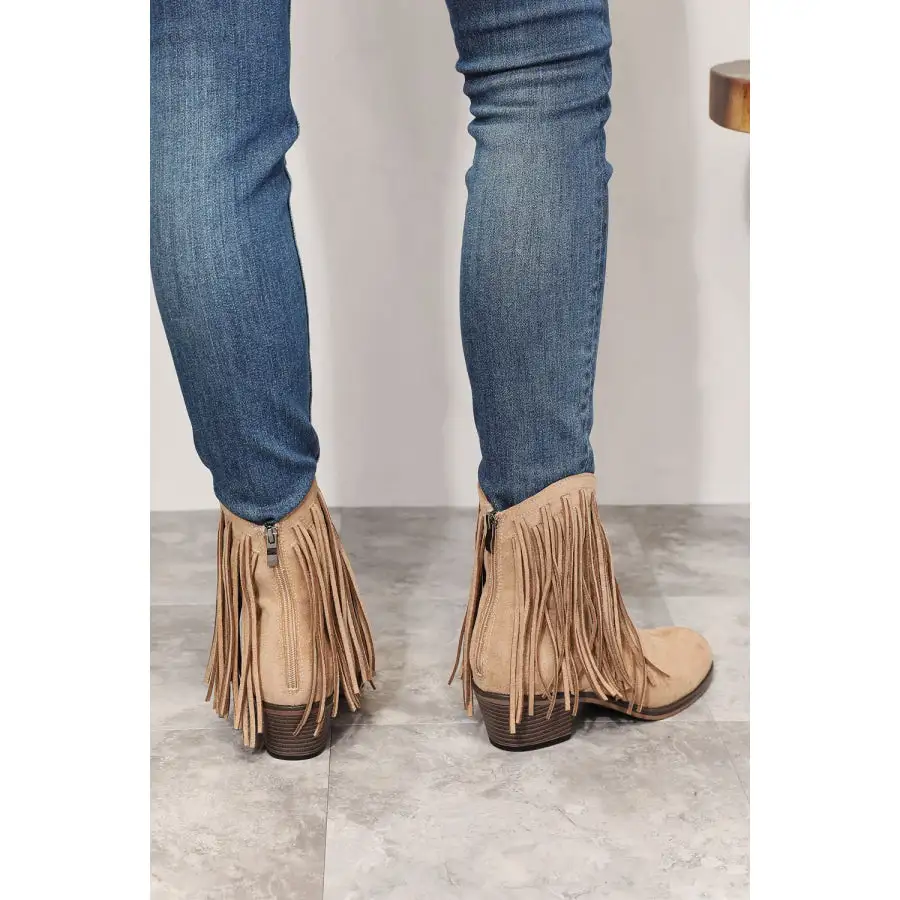 Classic Legend Women S Fringe Cowboy Western Ankle Boots