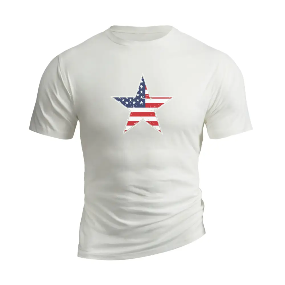 USA FLAG STAR GRAPHIC TEE