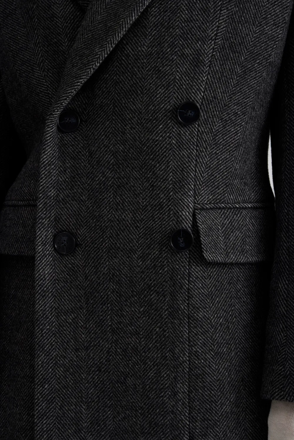 Long Fitted Wool Coat