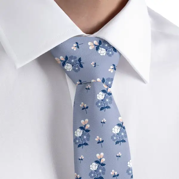 Elegant Floral Texture Necktie