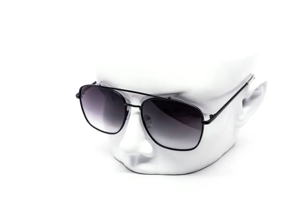 12-Pack Modern Square Aviator Gradient Metal Sunglasses