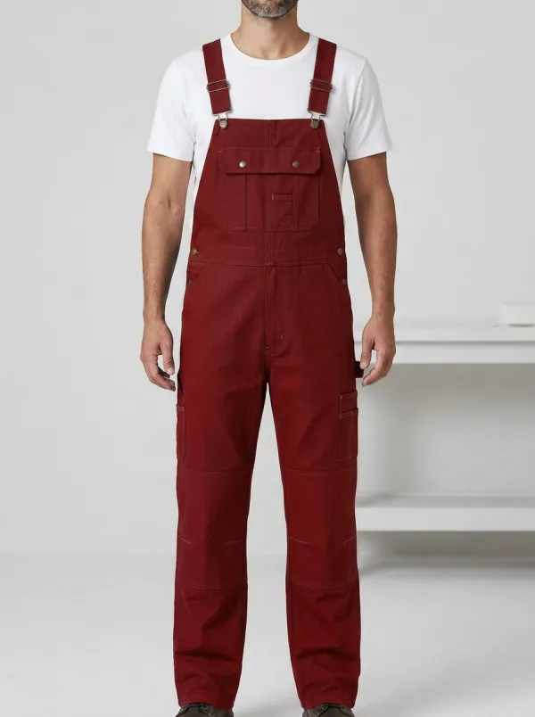 Men's Denim Bib Work Overalls